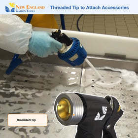 New England Garden Tools jet nozzle high-pressure performance for tough grime
