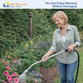 New England Garden Tools versatile wand suitable for plants, lawns, and garden maintenance.