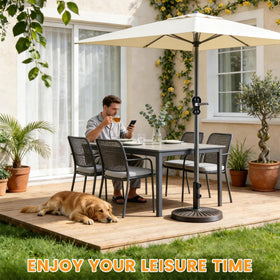 NEWBULIG bronze finish adds a stylish look while staying durable outdoors.