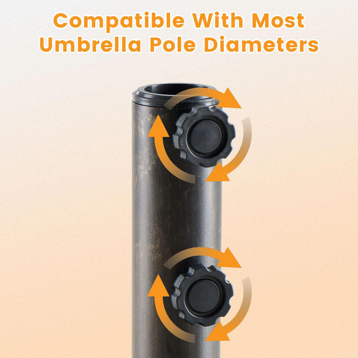 NEWBULIG detachable pole adapters fit poles up to 5 cm for flexible use.
