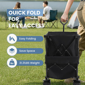NEWBULIG lower-deck storage close-up emphasizes the roomy 400L space.