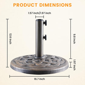 Poolside NEWBULIG umbrella base providing stable shade area