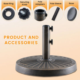NEWBULIG resin construction weather resistance for outdoor use.