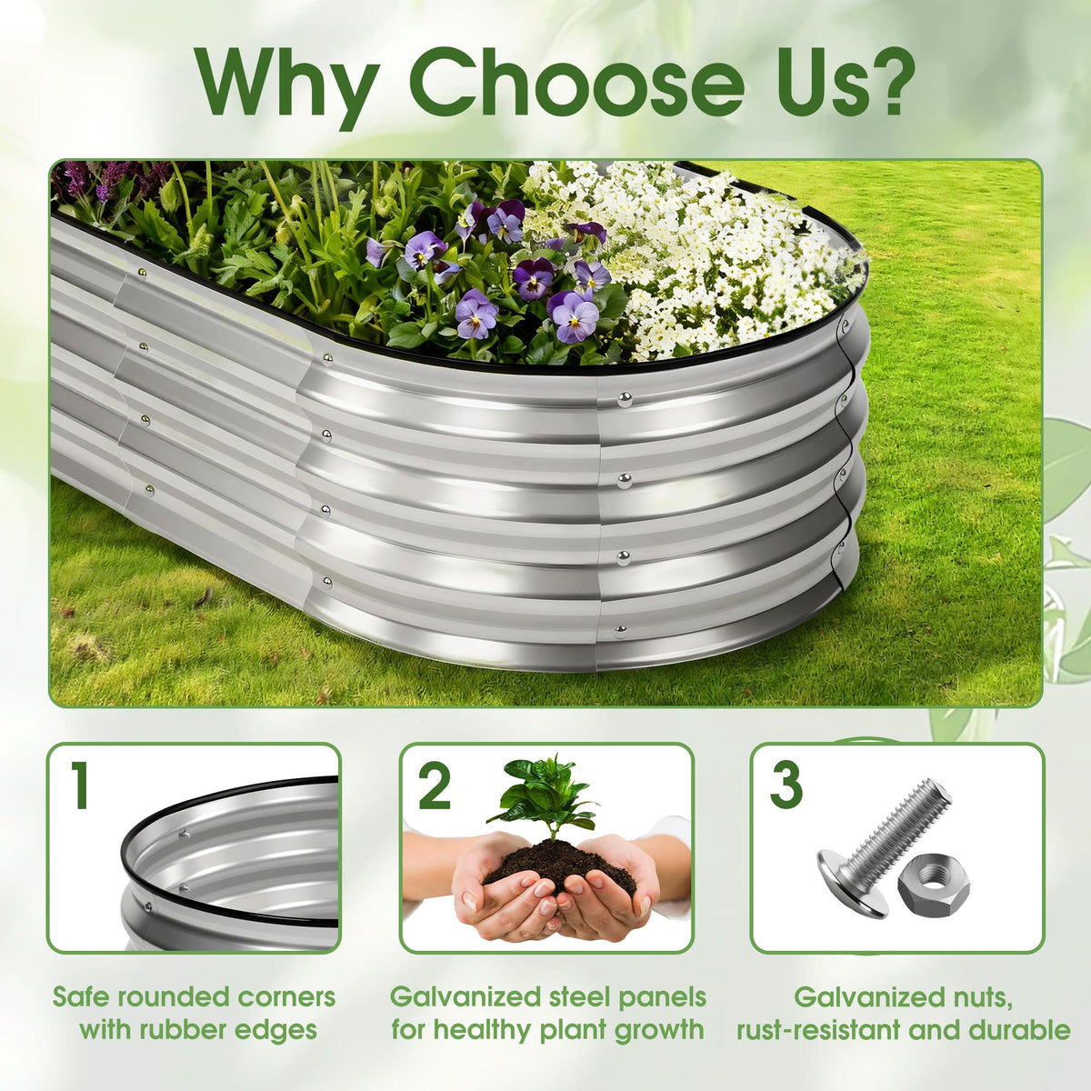 NEWBULIG rounded edges with rubber trim emphasize family-friendly safety design