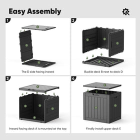 NEWBULIG side table function enhances patio décor