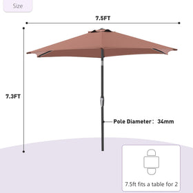 NEWBULIG 34mm pole emphasizes strength and durability for outdoor use.