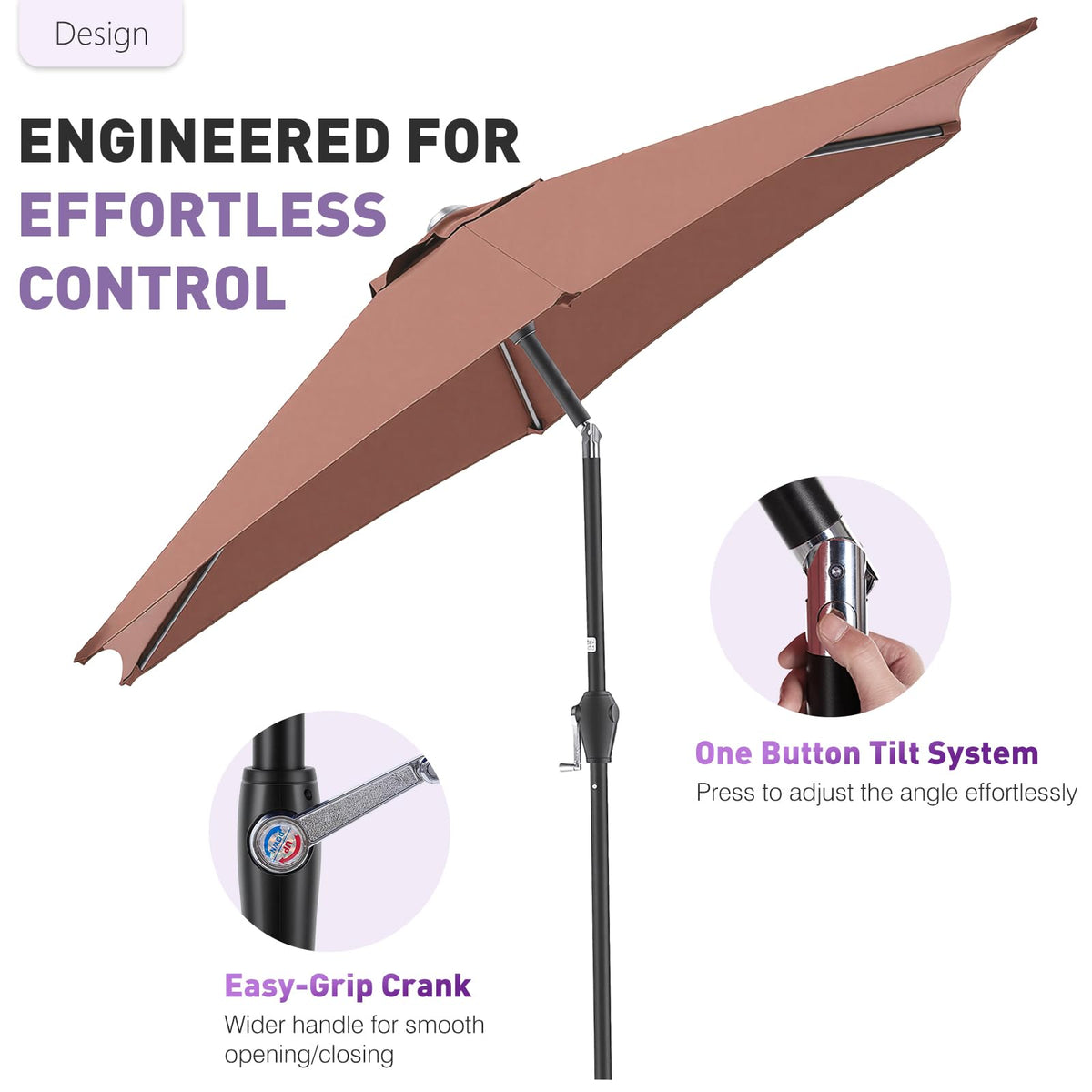 NEWBULIG rust-proof coating protects the frame against weather and wear.