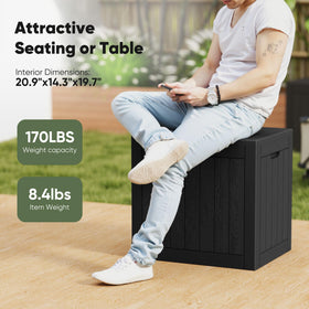 NEWBULIG weatherproof resin construction protects cushions and tools outdoors