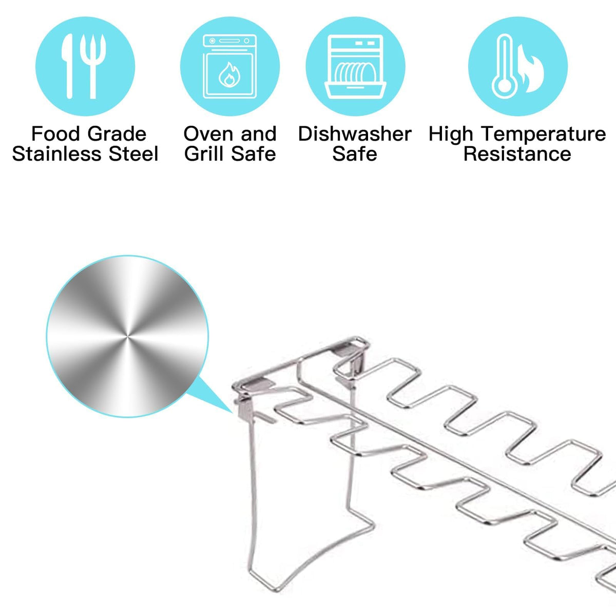 Newcomdigi drumstick holder simplifies grilling large batches