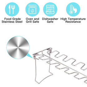 Newcomdigi drumstick holder simplifies grilling large batches