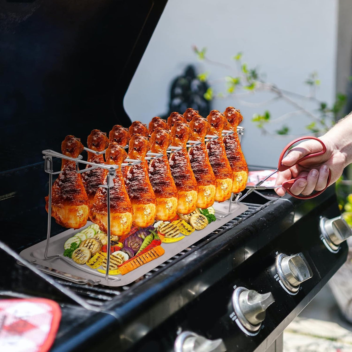 Newcomdigi portable grill accessory ideal for picnics and backyard BBQs