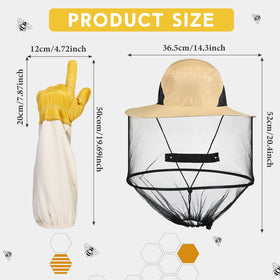 Newcotte ventilated sleeve design on beekeeping gloves to keep wrists cool