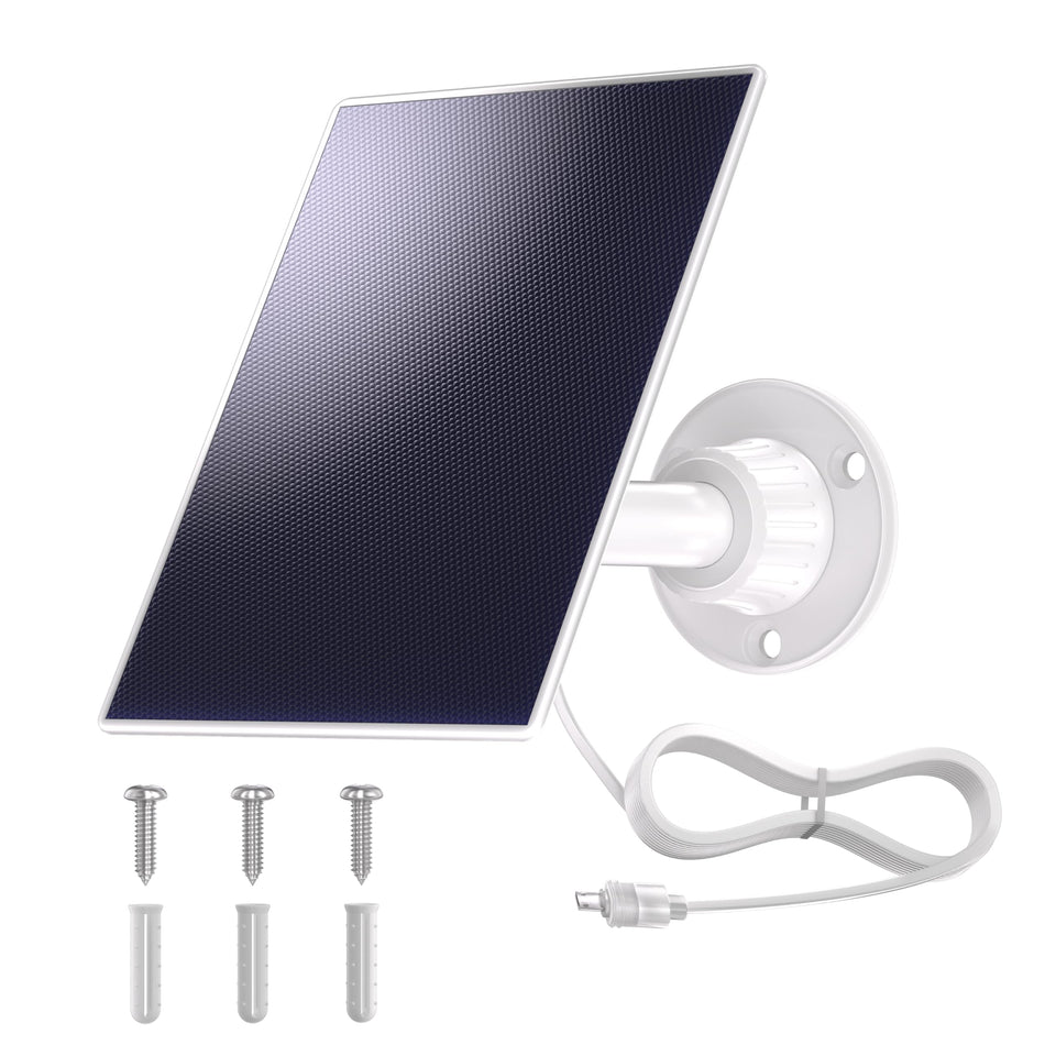 Newding solar panel for Simplisafe Outdoor Camera, weatherproof and steady power.