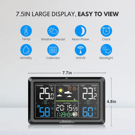 Newentor backlight adjustable feature ensures clear viewing day and night.