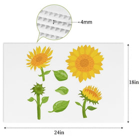 Newflager 18x24 blank yard sign, double-sided back view for versatile messaging.