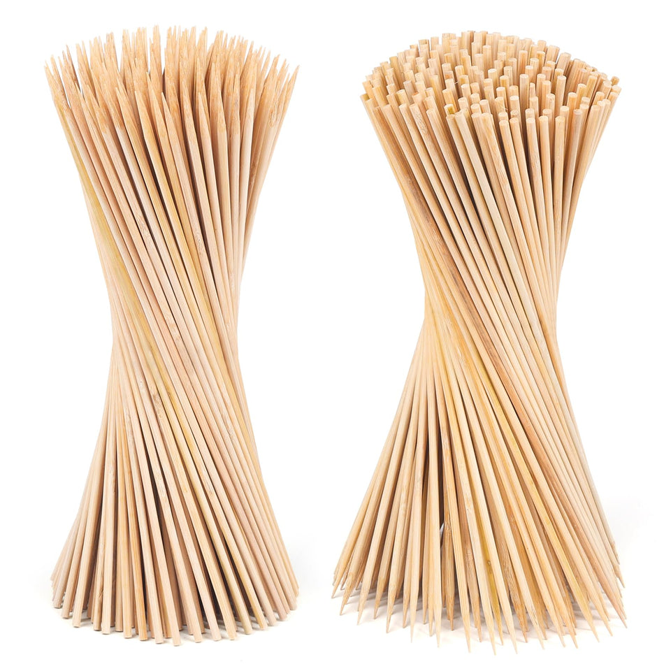 Newflager bamboo skewers 12inch sharp tips for effortless piercing and even cooking
