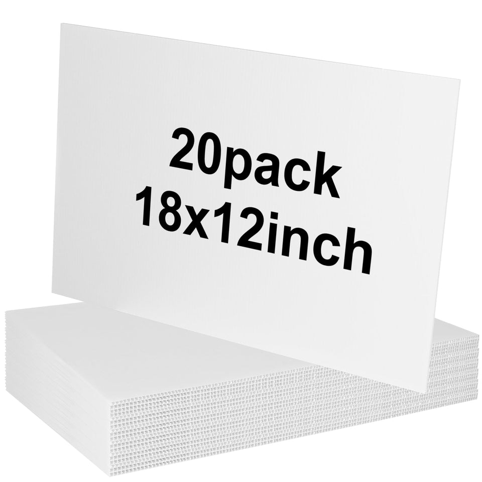 Newflager blank yard sign front view for outdoor advertising; durable and reusable.