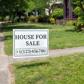Newflager double-sided yard signs for customizable messages