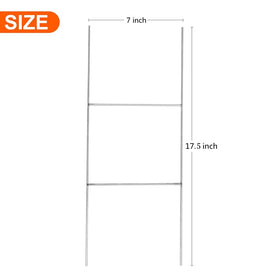 Newflager H-frame sign stake 17.5 inch tall provides sturdy sign support