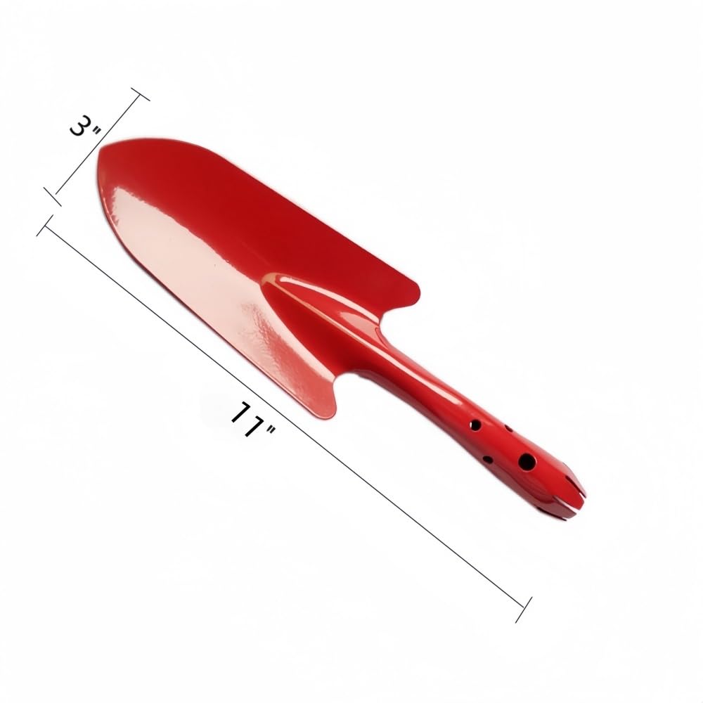 Newflager five-color kid garden trowels in red, blue, green, yellow, and pink for easy sorting.