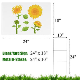 Newflager metal H-stake supports durable outdoor displays