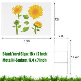 Newflager metal stake H for stable outdoor display.