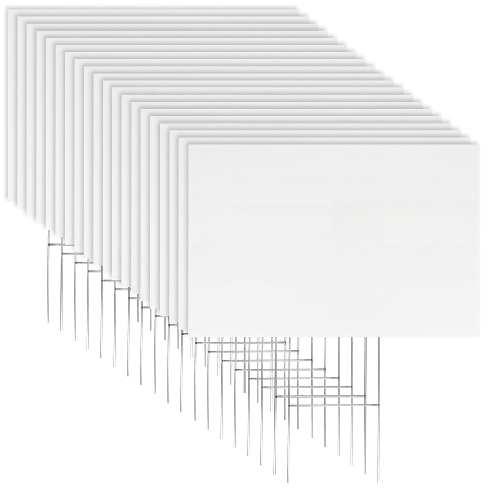 Newflager yard sign blank 17x12 inches for outdoor messages and quick setup.