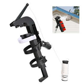 NEWFLY spray can extension pole adaptor demonstrates extended reach for hard-to-reach areas.