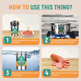 Newhai Deli Meat Maker easy-clean surface simplifies cleanup after use