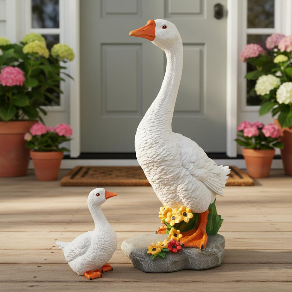 Newinhome Porch Goose big goose statue adds curb appeal to your porch