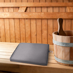 Newivi bench-seat cushion enhances comfort on spa benches and chairs.