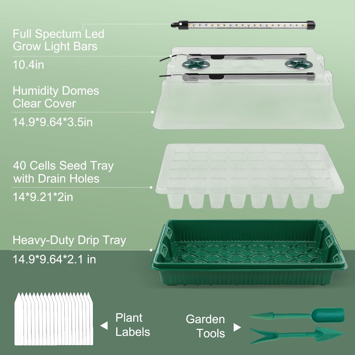 NEWKITS 80-cell seed starter trays designed for batch germination