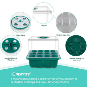 NEWKITS plant labels help organize seed varieties and planning