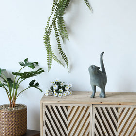 Newman House Studio garden display kitten statue brightens indoor or outdoor spaces.