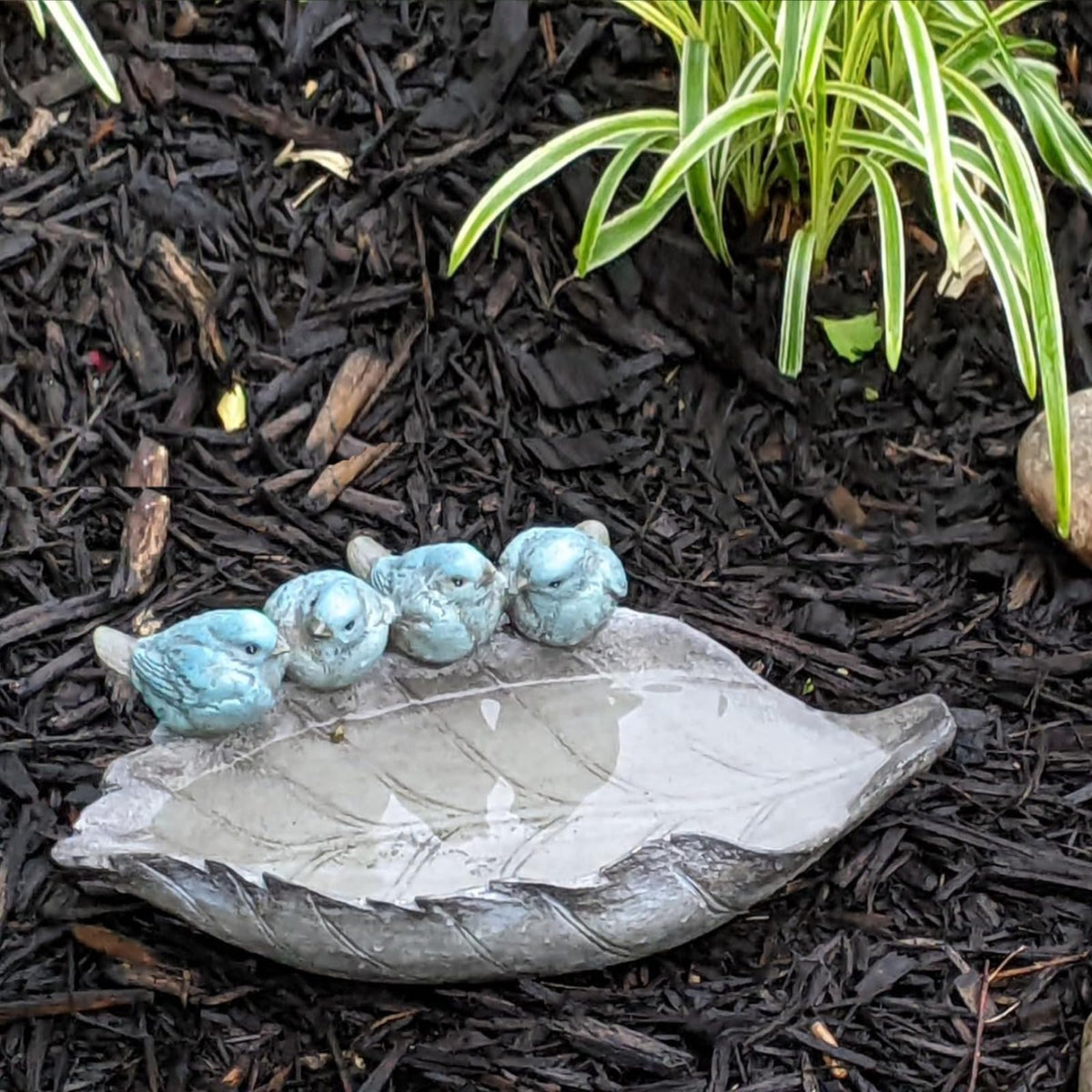 Newman House Studio yard focal point attracts wildlife viewing