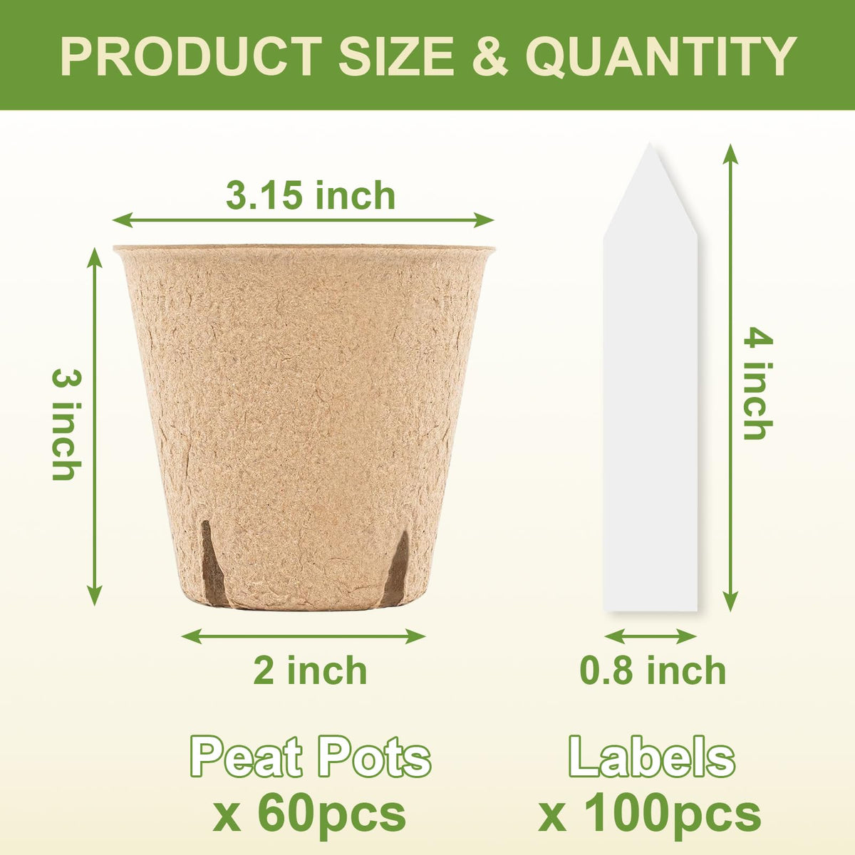 NEWMIAO 100-count plant labels lineup for seedling organization