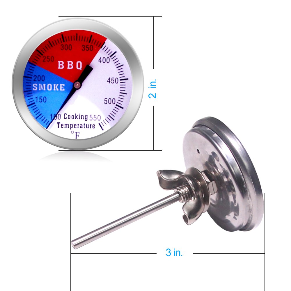 NEWSTART BBQ Thermometer Gauge dial designed for precise temperature tracking during smoking.