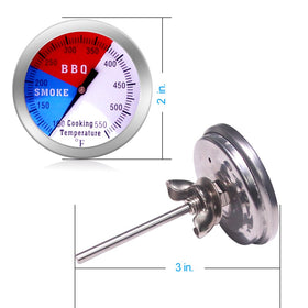 NEWSTART BBQ Thermometer Gauge dial designed for precise temperature tracking during smoking.