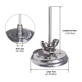 NEWSTART BBQ Thermometer Gauge mounting is straightforward with screw thread and wing nut.