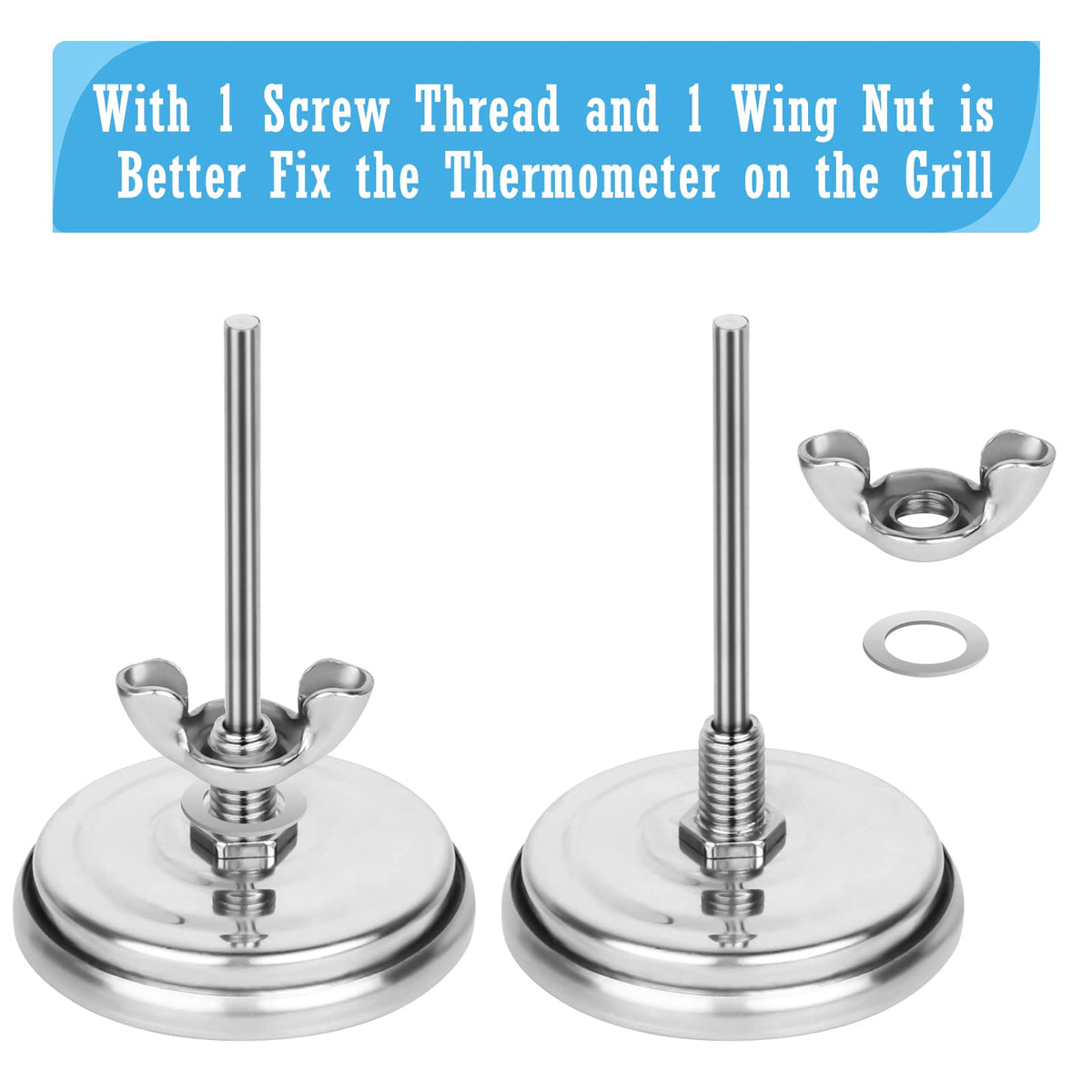 NEWSTART smoker thermometer waterproof face resists fog on outdoor cooks