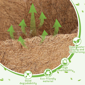 Newtay natural coconut fiber liner promotes breathable roots