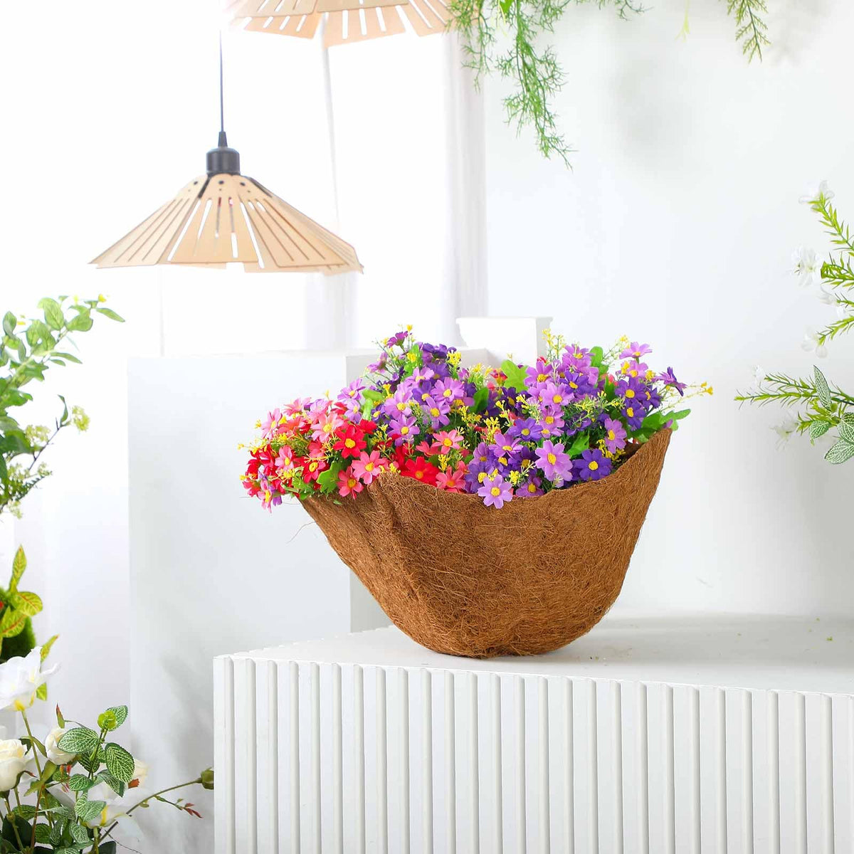 Newtay square planter liner maintains moisture and air flow for vibrant growth