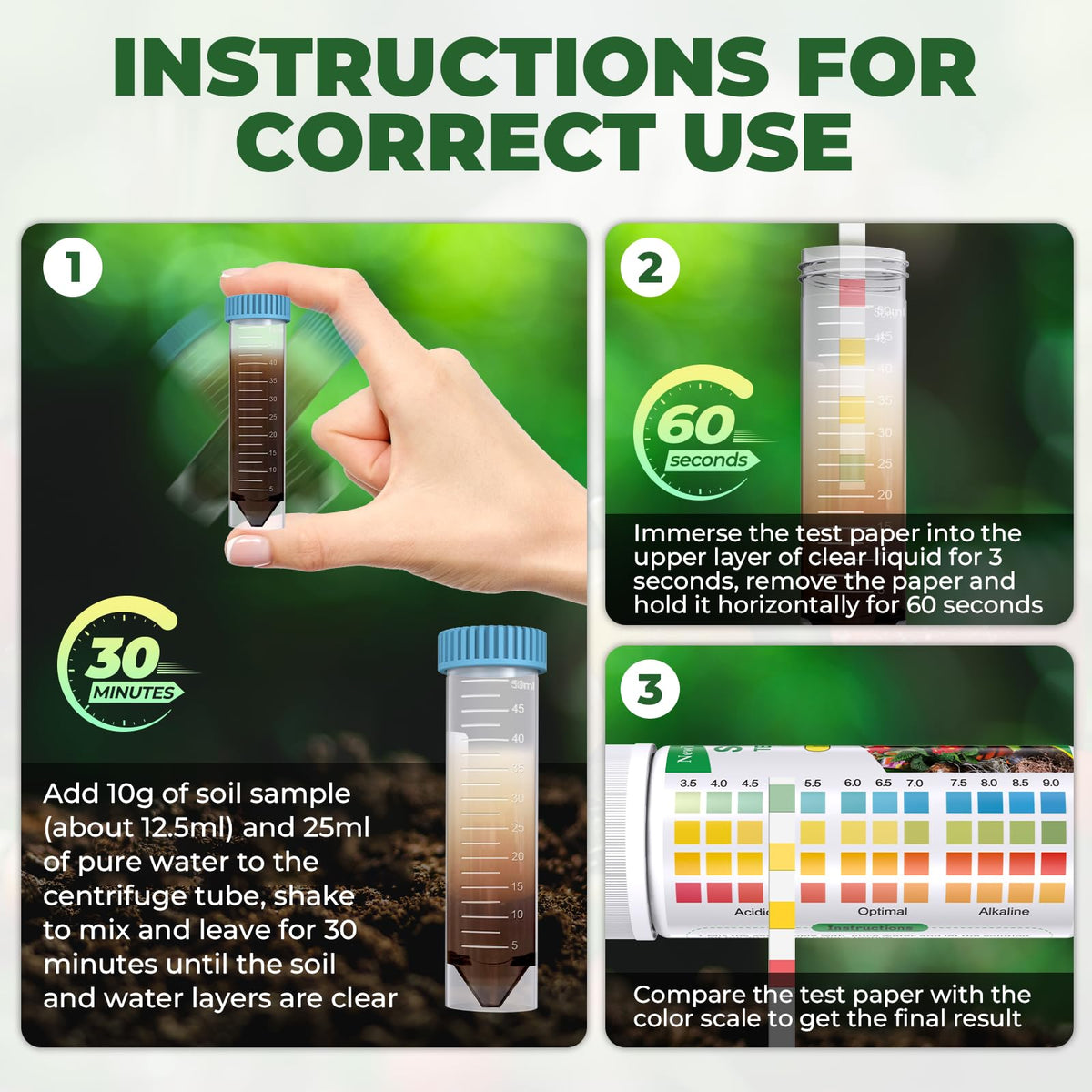NewTest soil sample preparation step with crushed soil and water