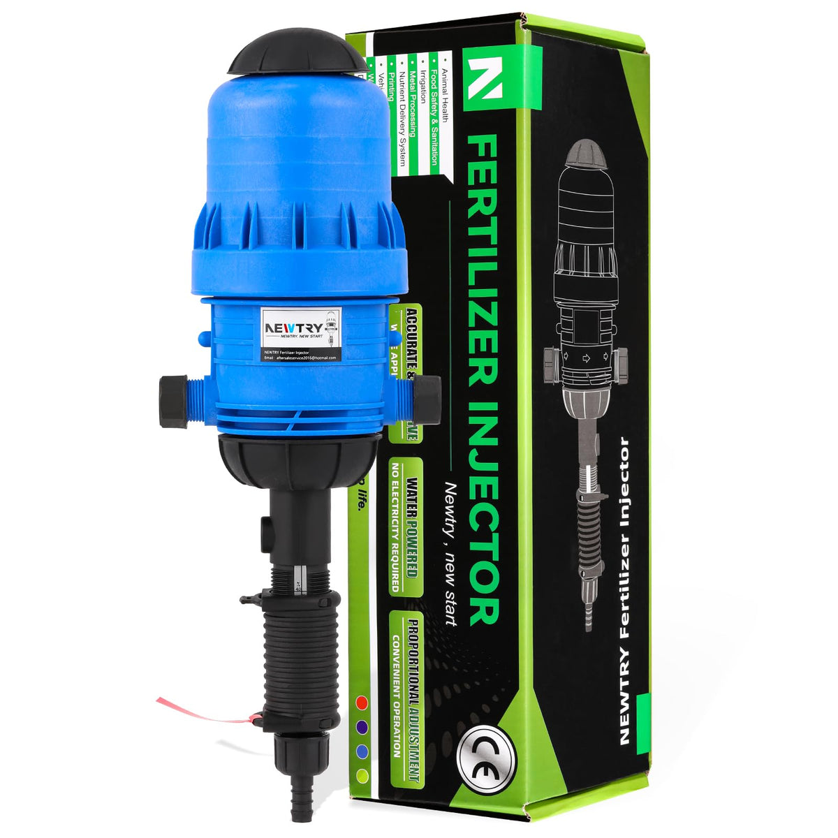 NEWTRY fertilizer injector overview for precise dosing in drip irrigation.