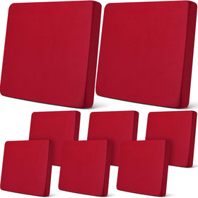 Newwiee 8pc patio cushion covers set providing a snug outdoor cushion fit.