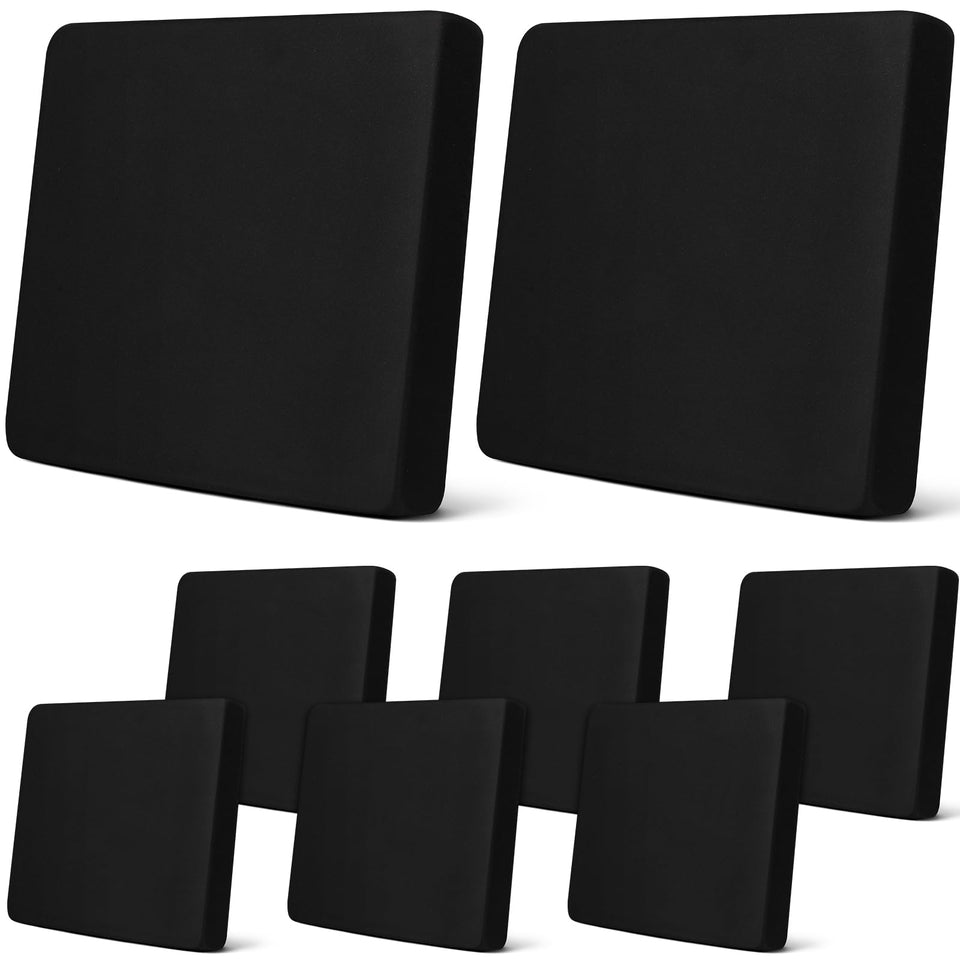Newwiee 8Pcs cushion covers stretch to fit cushions securely and refresh your outdoor décor