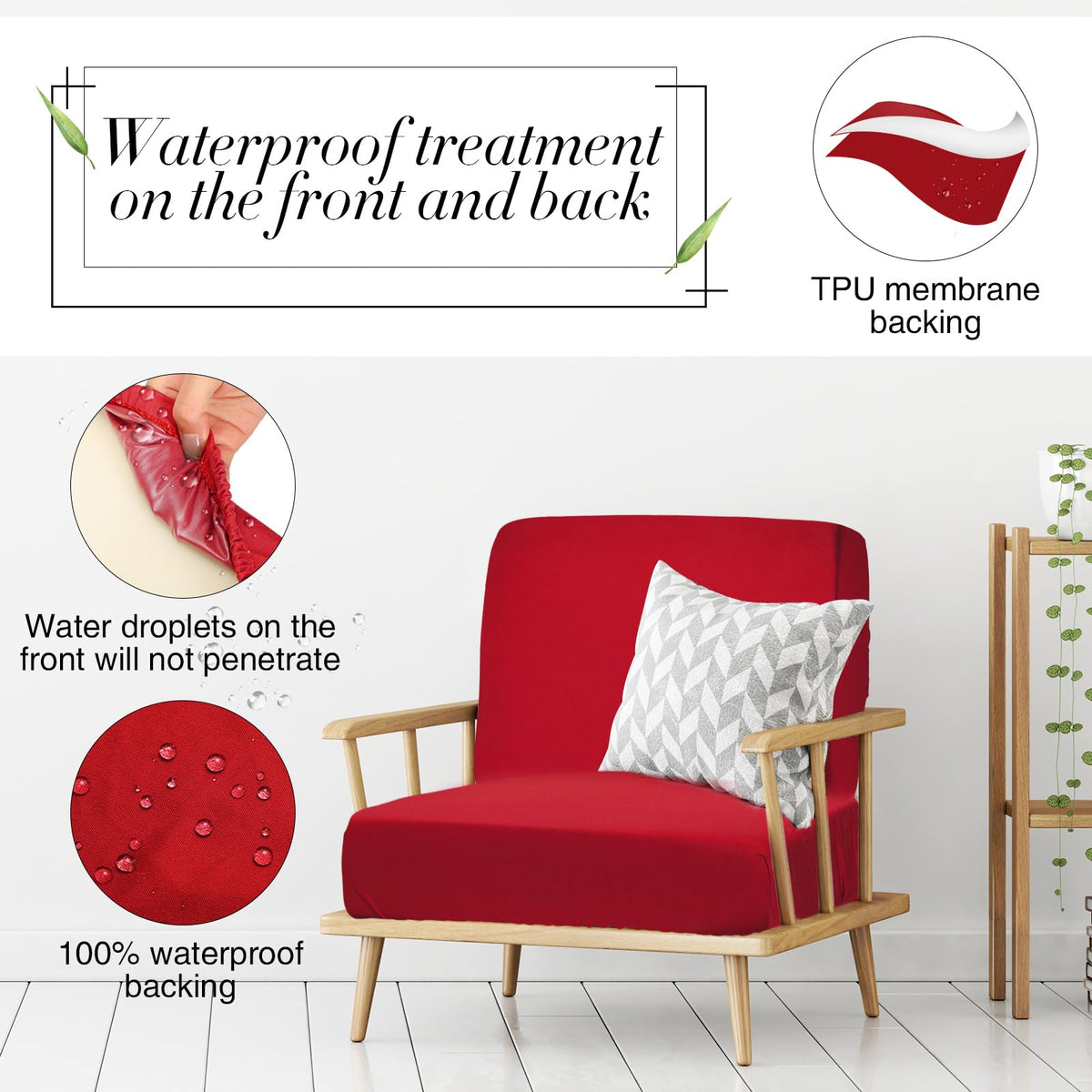 Newwiee dining chair cushion covers protect outdoor seats.