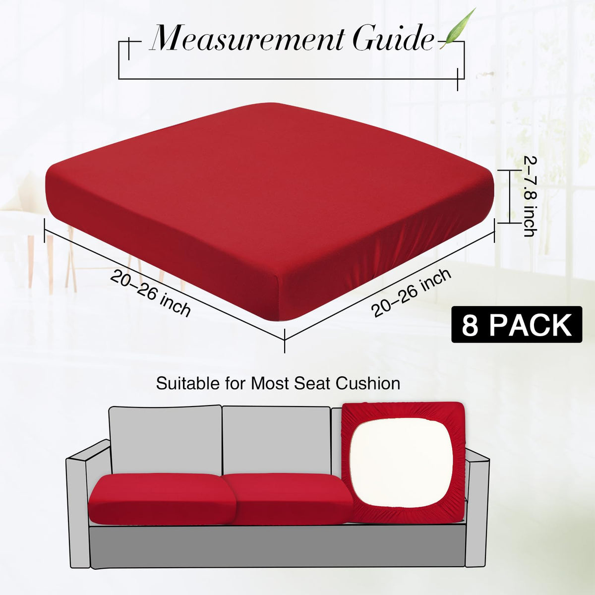 Newwiee stretchy cushion cover fabric for wrinkle-free protection and easy care.