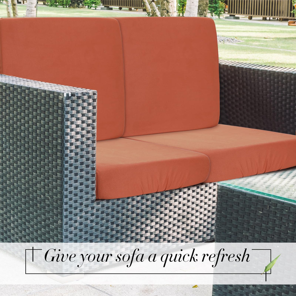 Newwiee terra-cotta color closeup shows soft, flexible fabric