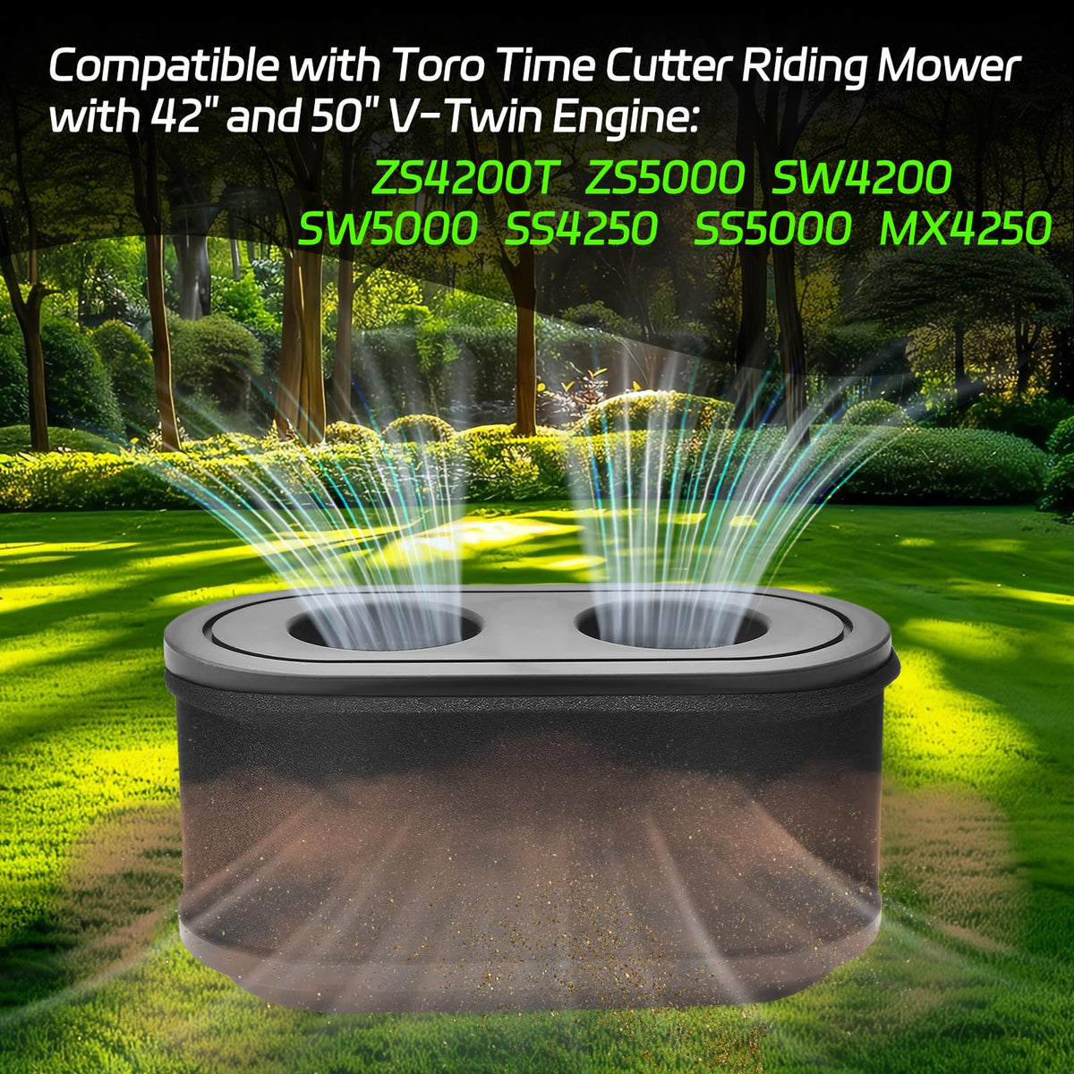 NexaNova oil filter kit for Toro TimeCutter maintains clean fuel delivery and filtration.